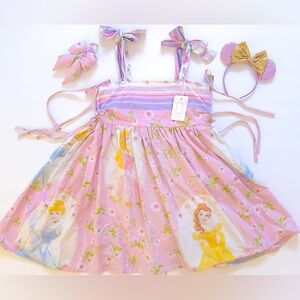 Women’s adjustable size Disney Princess upcycled park dress set